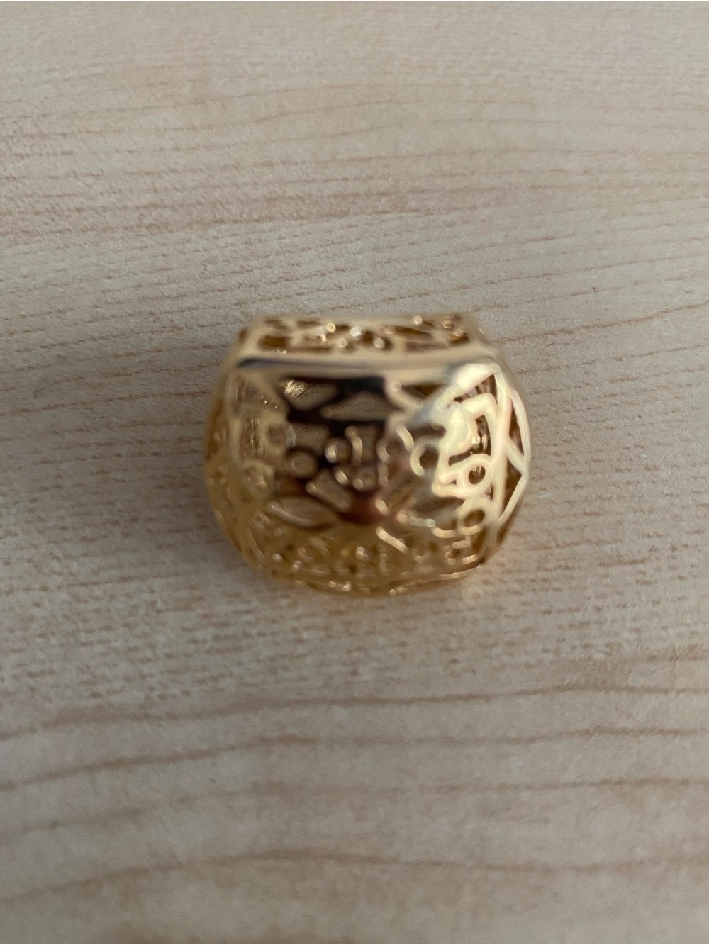 Gold Filigree Dome Statement Ring - Women's Fashion Ring
